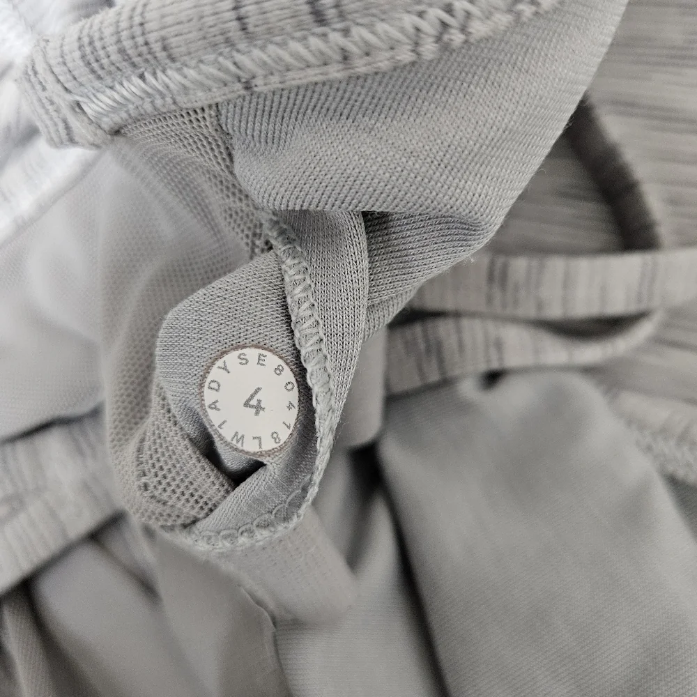 Lululemon Power Y Tank Top Heathered Rocksteady Gray Sleeveless Athletic Shirt 4 - Picture 6 of 6